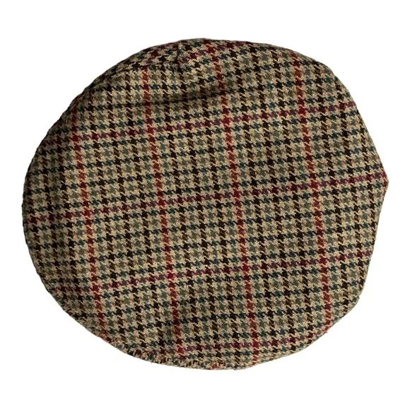 𝅺Jonathan Richard Ireland Tweed Wool-Blend Newsboy Cap Size Small - Picture 2 of 11